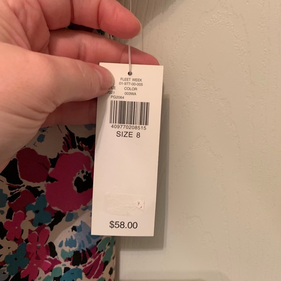 NWT Context Silk Fleet Week Floral Multi Camisole - Picture 5 of 5